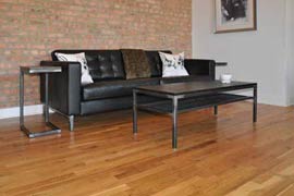 Coffee Table Steel Wood Chicago Custom Furniture