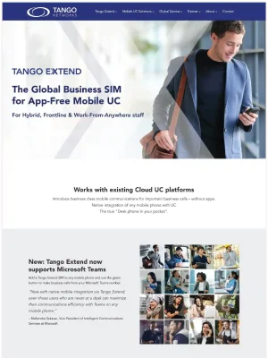 Tango Networks Website Design & Development