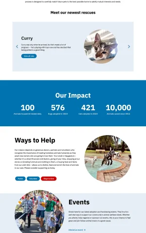 Nassau Humane Society Website Design & Development